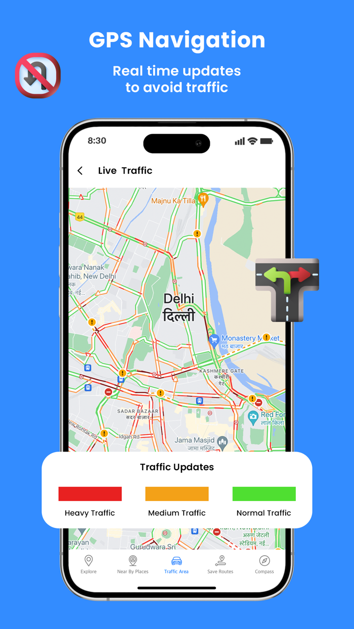 GPS Navigation - Live Traffic