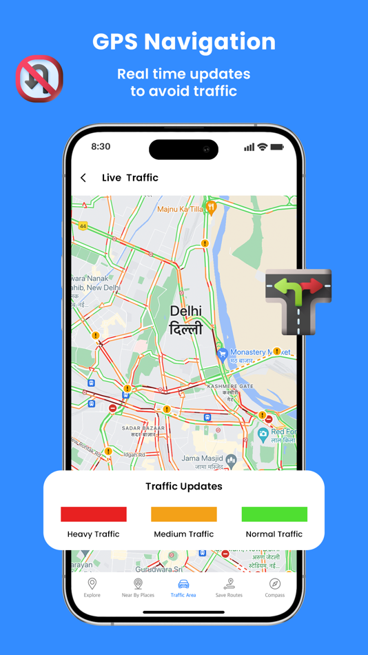 #2. GPS Navigation - Live Traffic (iOS) 由: Akhil Dholariya