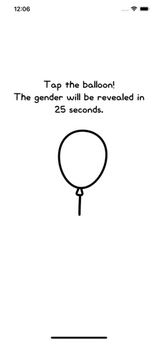 Gender reveal party screenshot
