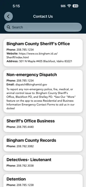 Bingham County Sheriff Office screenshot 3