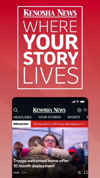 The Kenosha News Screenshot