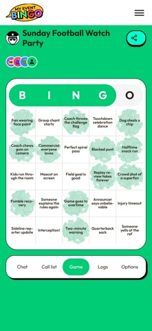MyEventBingo screenshot 1