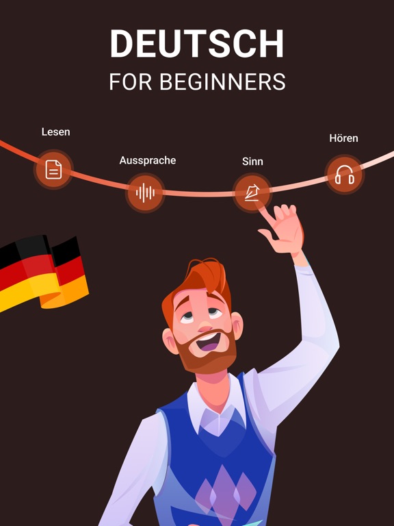 Learn German for Beginners! iPad screenshot 1 - Education app
