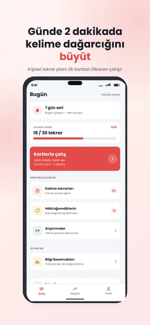 Kelime | İngilizce Kart Öğren screenshot 1