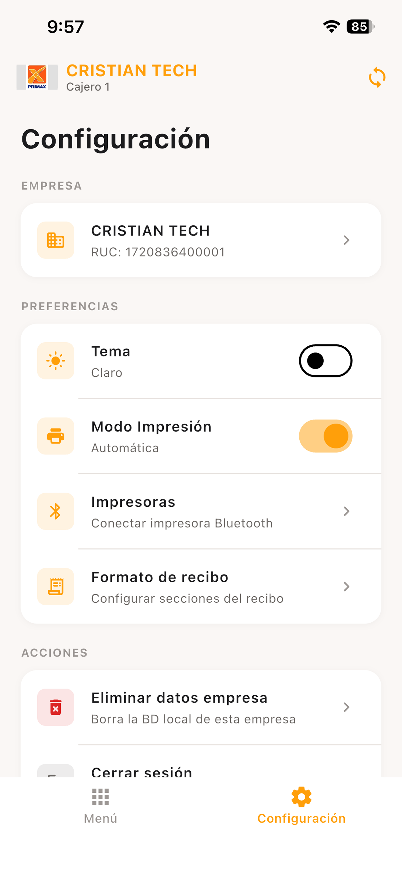 Perseo Transportista screenshot 5