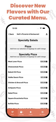 Neil's Pizzeria & Restaurant iPhone screenshot