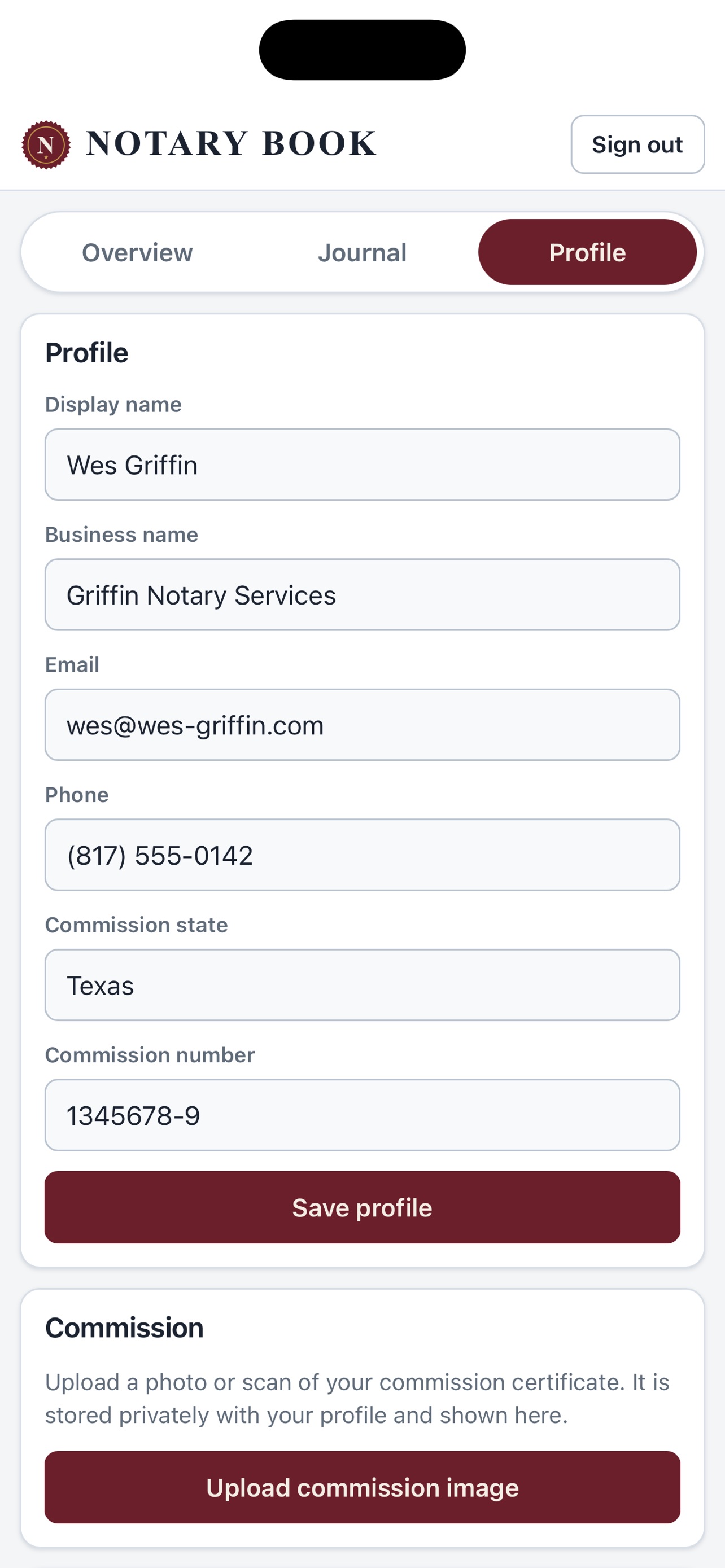 Screenshot 3 of Notary Book