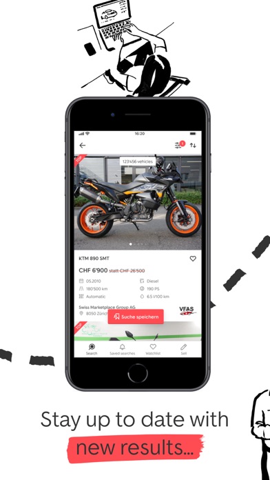 MotoScout24 Schweiz Screenshot