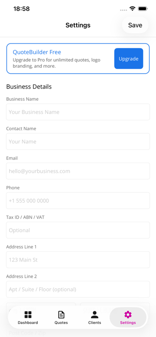 SwiftQuote Screenshot 3 of 5