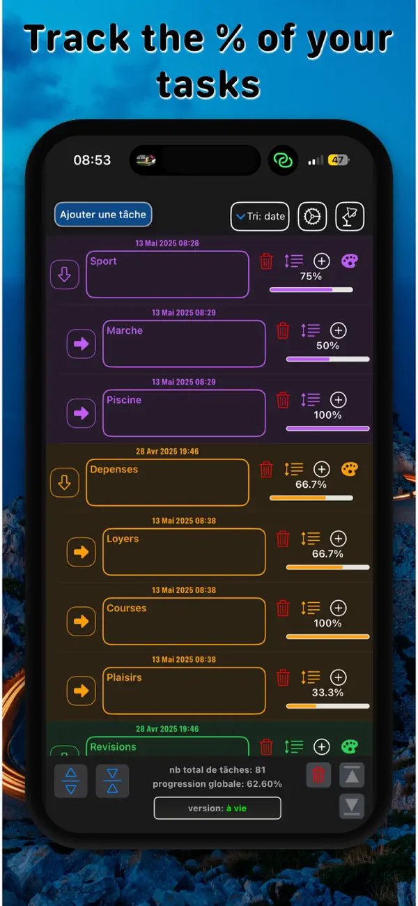 #1. Task Manager Progress (iOS) От: Dylan Zaoui