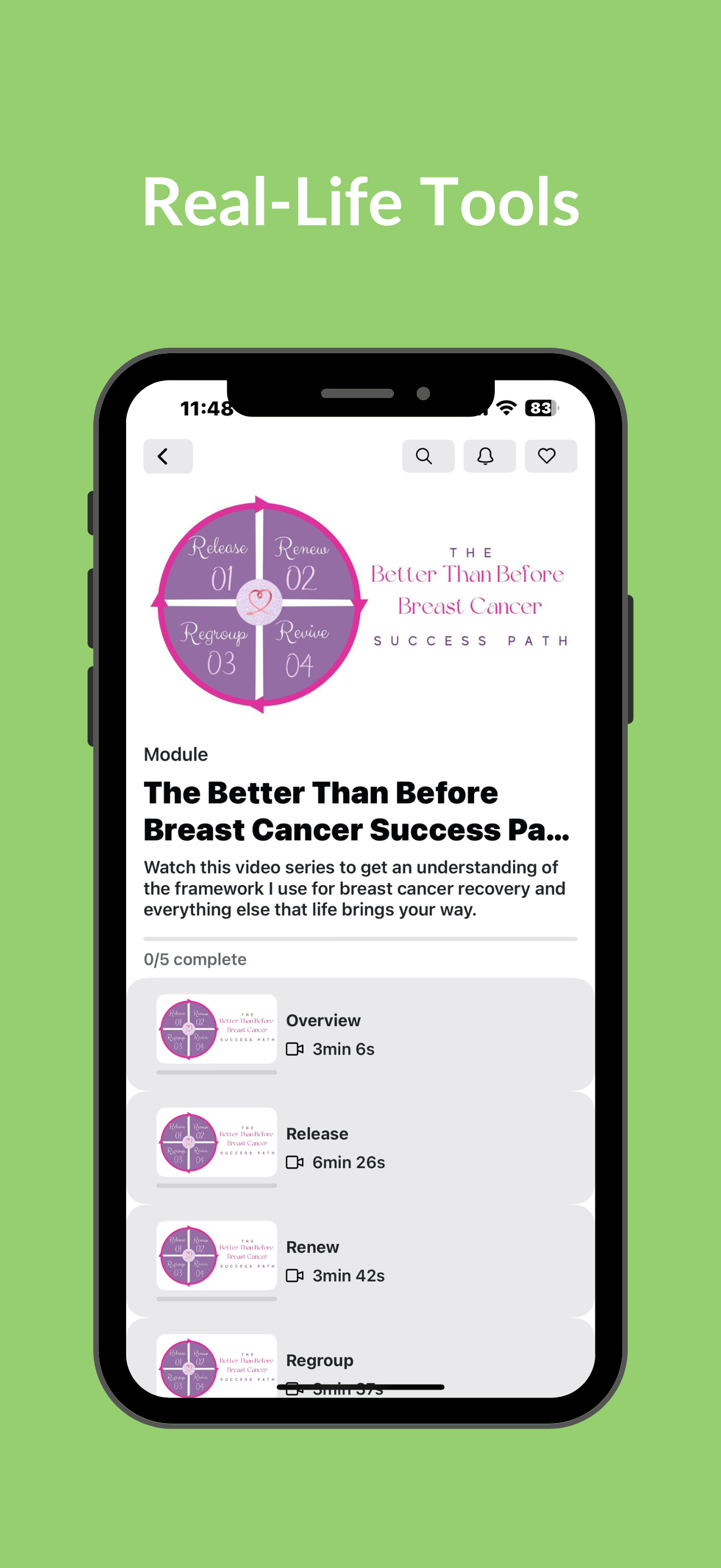 Breast Cancer Recovery Coach screenshot 4