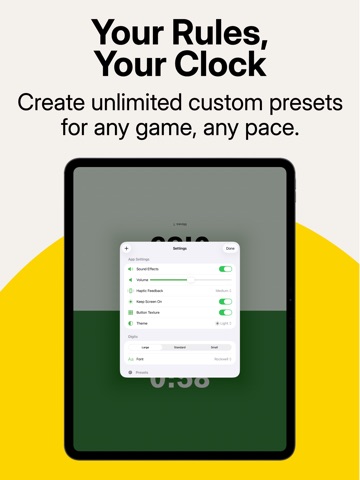 Chess Clock Ultra iPad screenshot