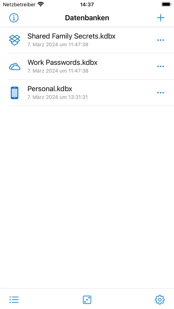 KeePassium (KeePass) Screenshot 2