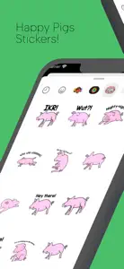 Happy Pigs Stickers screenshot #1 for iPhone