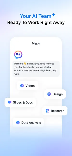 Migoo - AI Team for Every Task screenshot 1