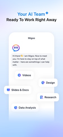 Migoo - AI Team for Every Task app screenshot