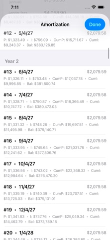 Finance & Mortgage Loan Calc screenshot