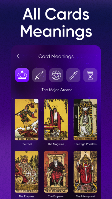 Tarot Cards Reading & Meanings Screenshot