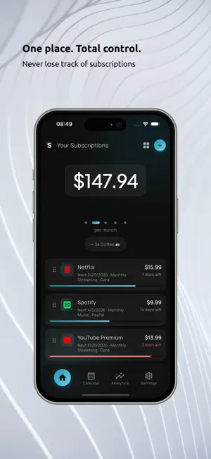 SubKit - Renewals Tracker screenshot 1