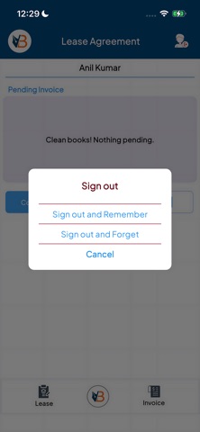 Biznext MyApp - Lease screenshot