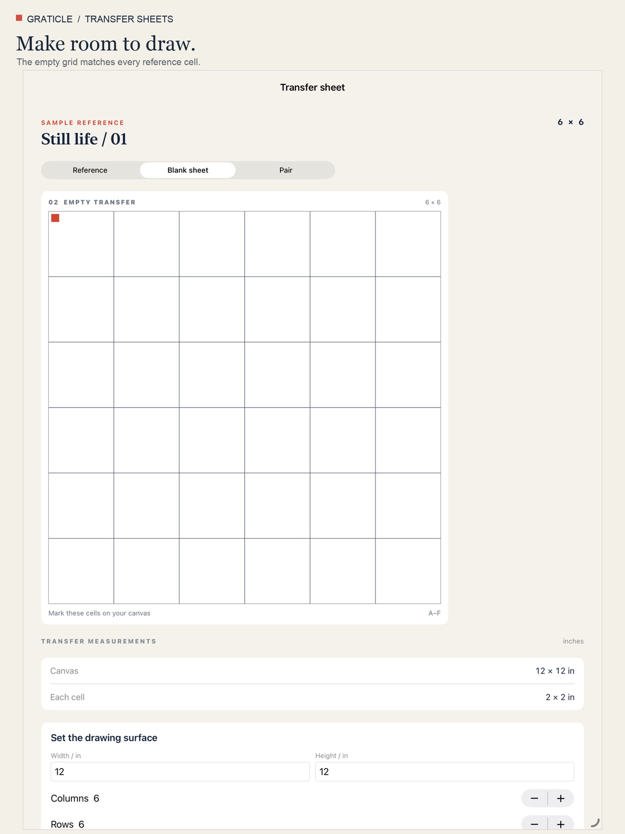 Screenshot 8 of Graticle Transfer Sheets