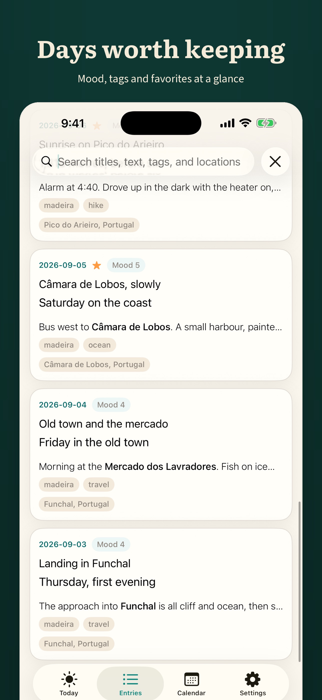 Screenshot 2 of PrivaLog: Diary & Journal