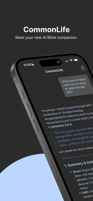 CommonLife: AI Bible Companion screenshot 1