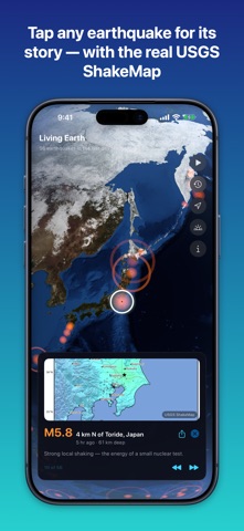 Living Earth: Disaster Tracker iPhone screenshot