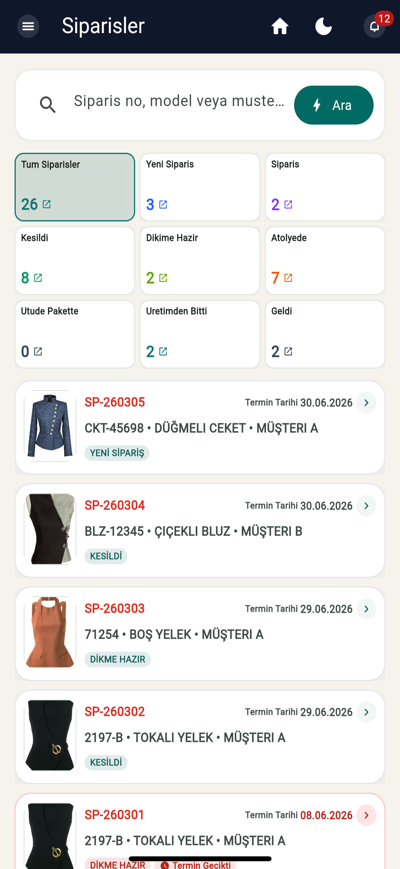 Uretimli Mobil screenshot 5