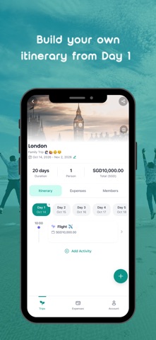Hello - Trip & Expense Tracker screenshot