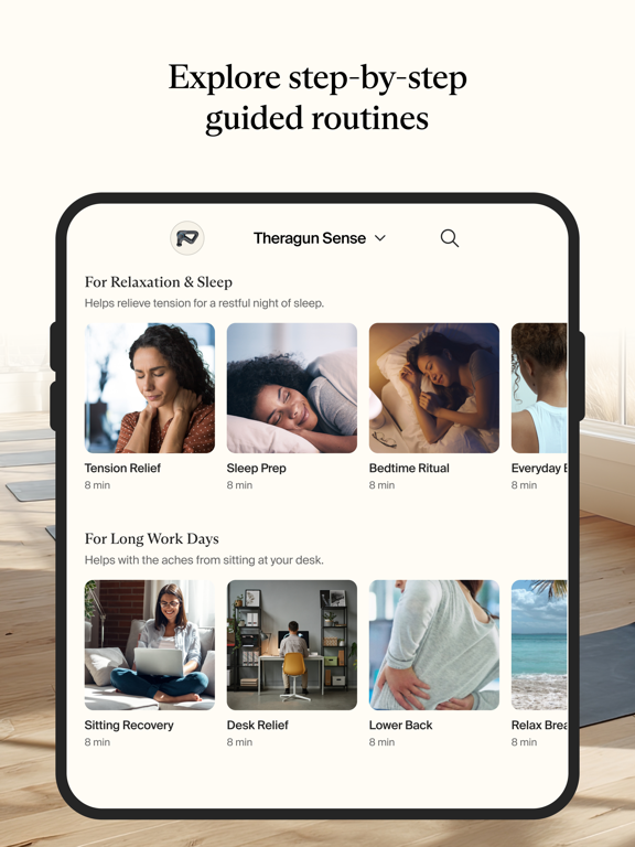 Therabody iPad screenshot 5 - Health & Fitness app