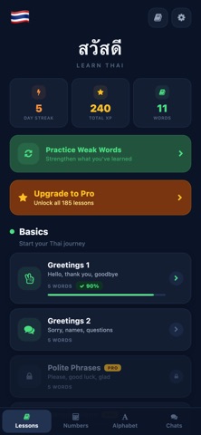 Learn Thai fast Screenshot 1 of 6