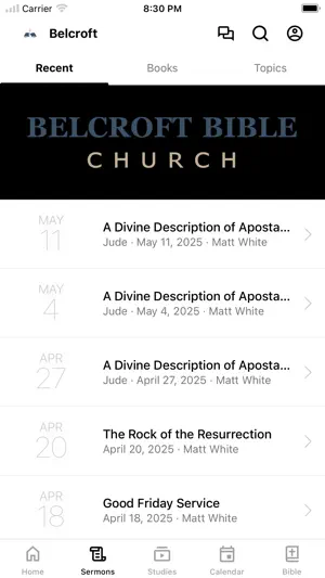 Belcroft Bible Church screenshot 2