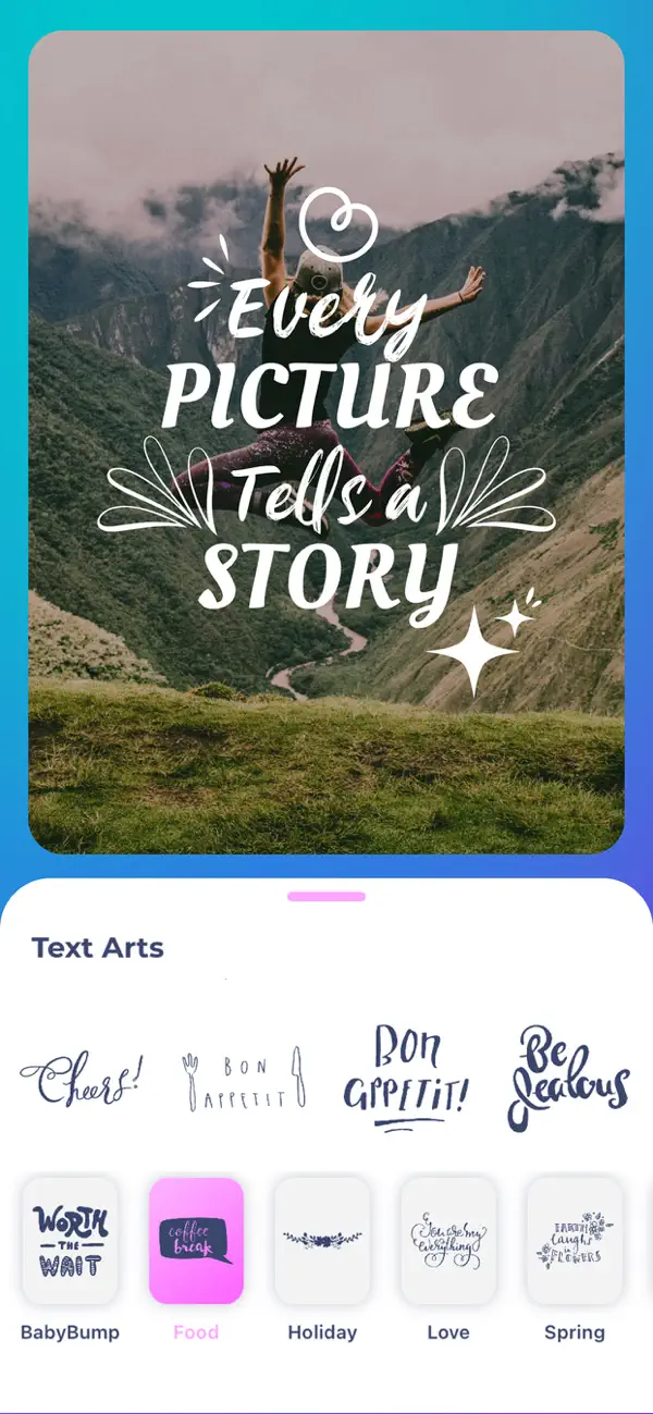 Screenshot #2 pour Write On Photos & Quotes Maker