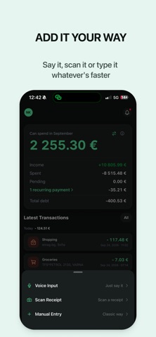 Yavo: Voice Budget Tracker Screenshot 5 of 7