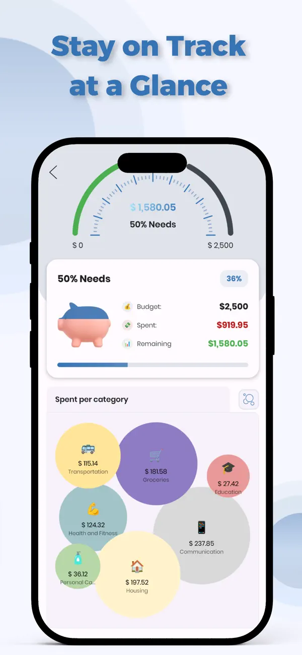 Screenshot #3 pour Suivi des dépenses - Mocy