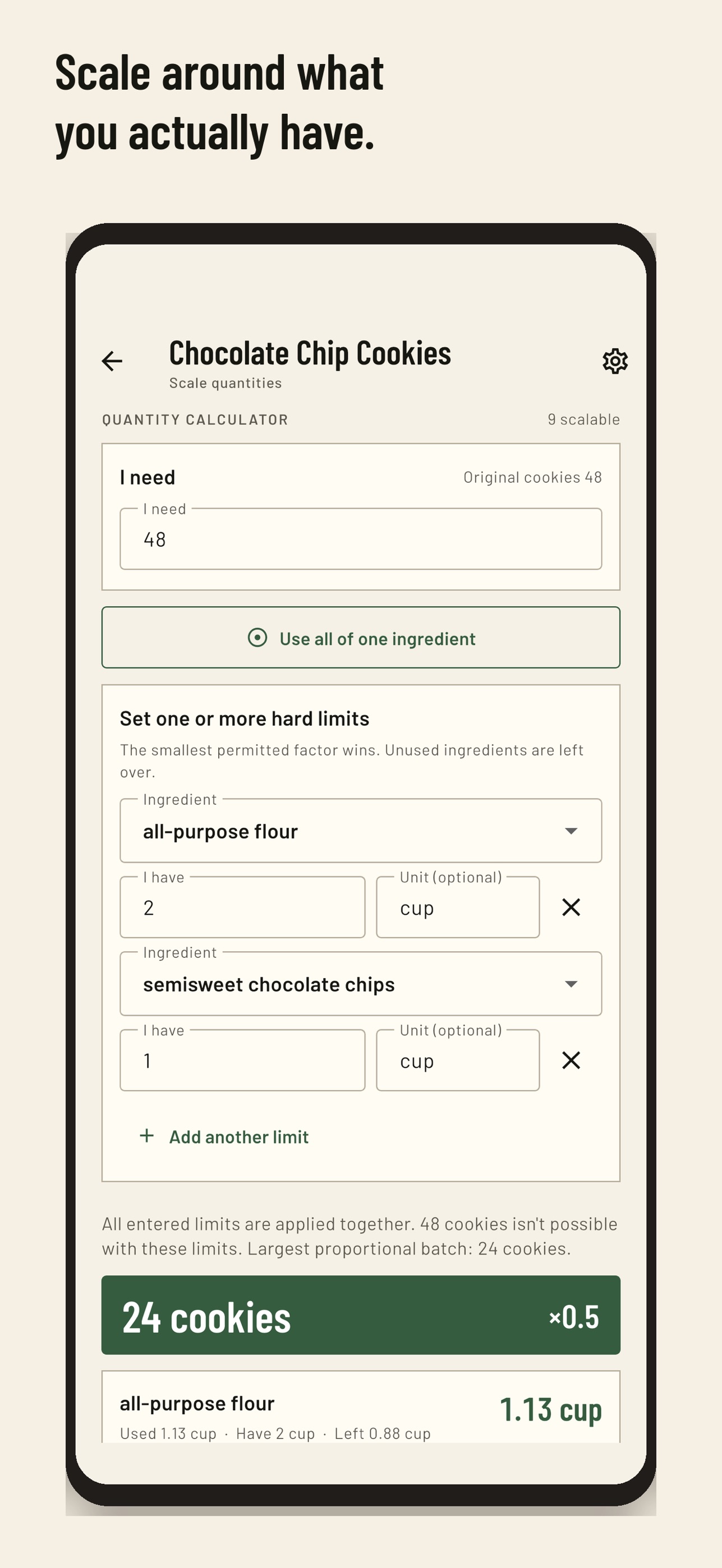 Screenshot 2 of RecipeTailor