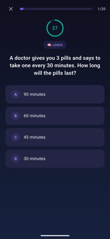 Brain Challenge - IQ Test Screenshot 2 of 5
