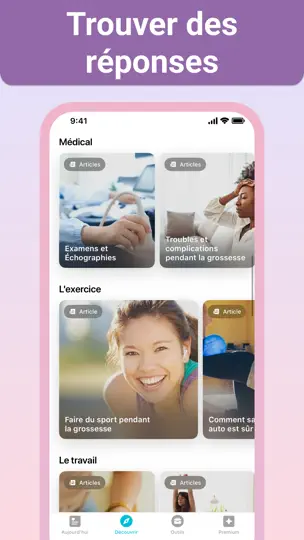 Capture d'écran de Grossesse + | Appli De Suivi sur iPhone 6