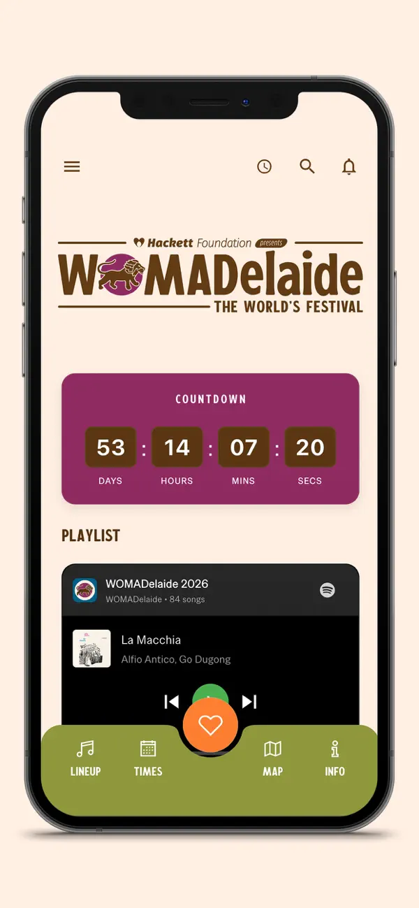 Screenshot #1 pour WOMADelaide 2026