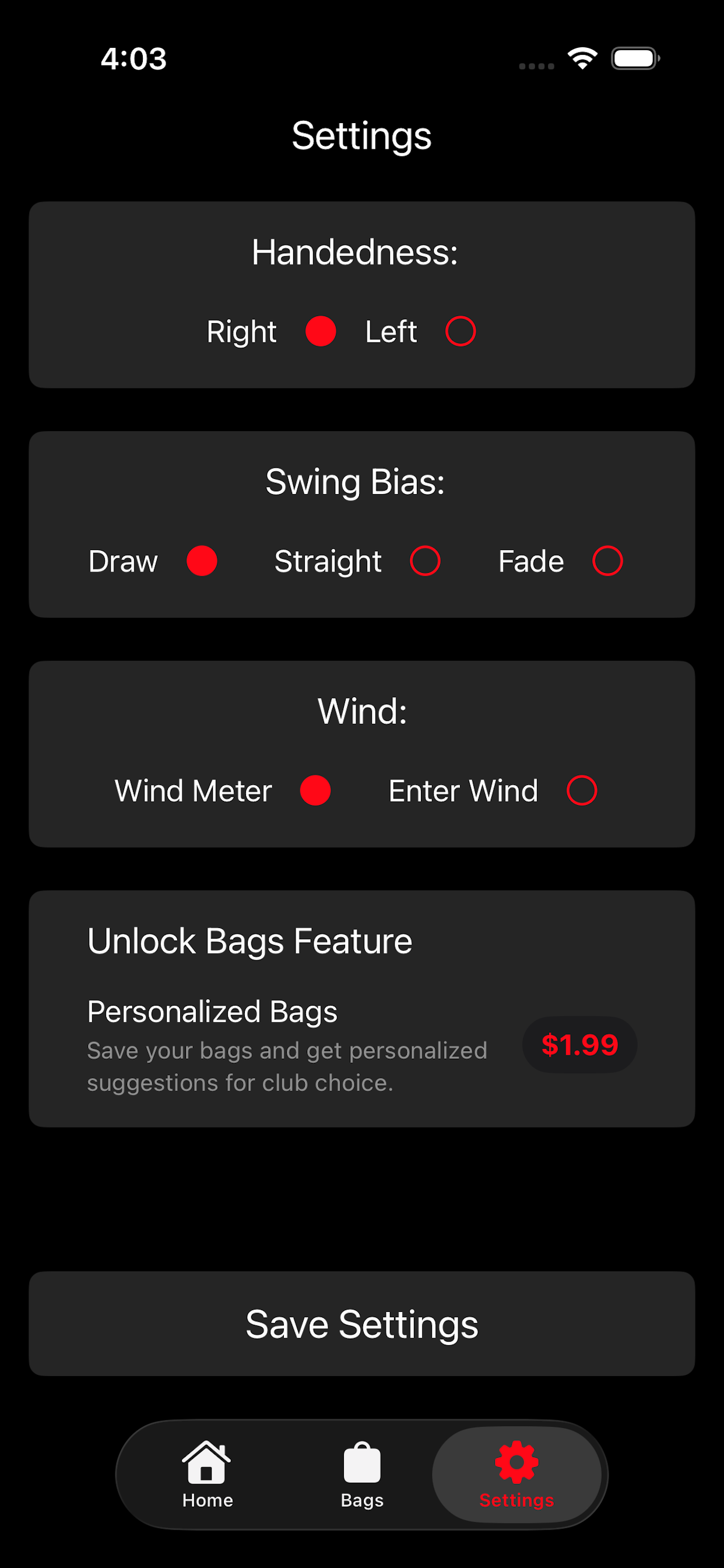 GolfingCalculator