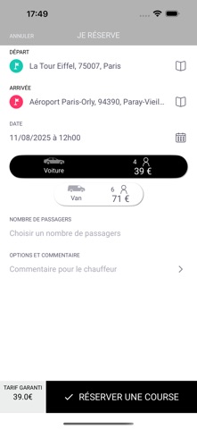 Elites Berlines VTC screenshot