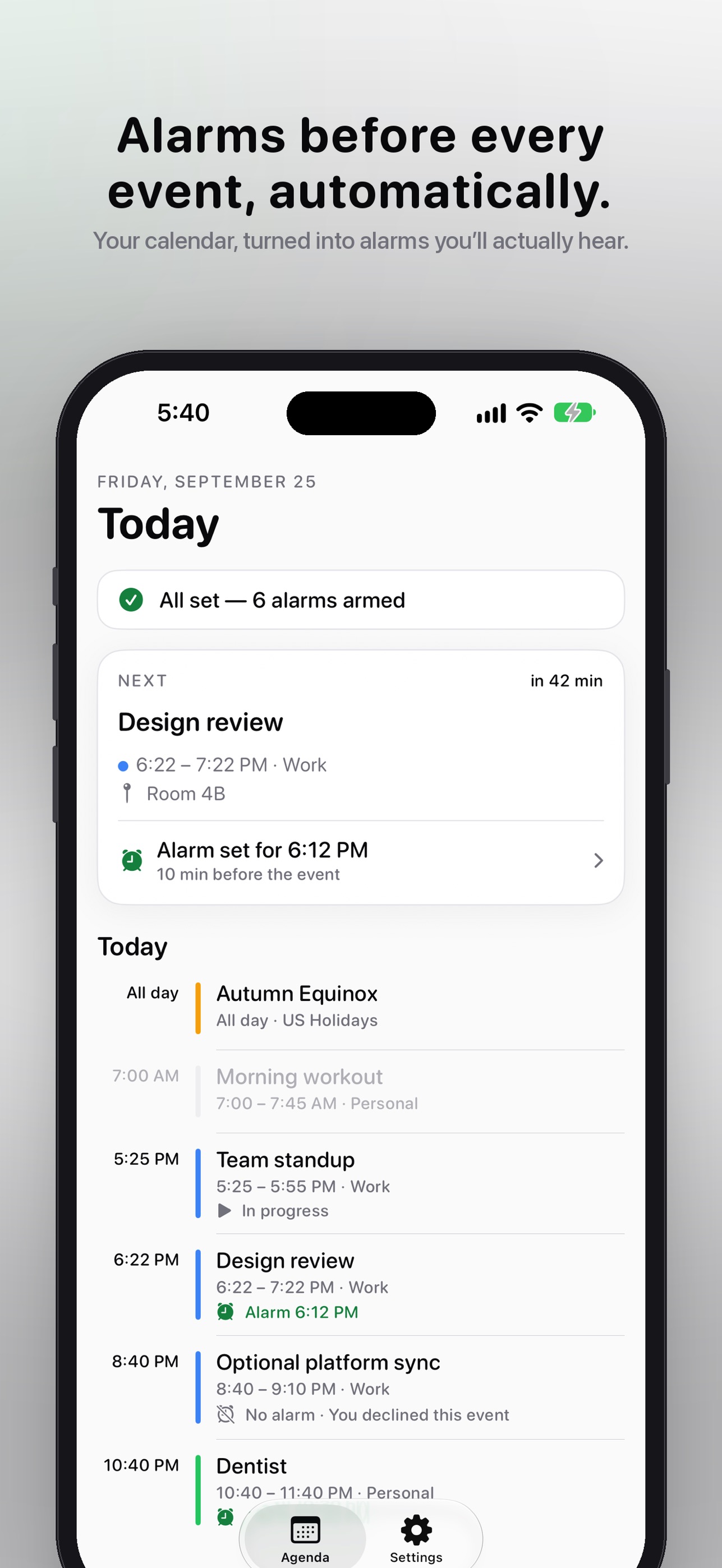 Screenshot 1 of NeverLate - Stay on Track