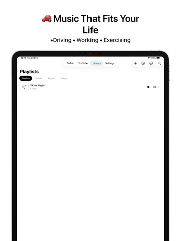 PlayListic: Background Player iPad screenshot 4