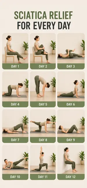 Sciatica Stretches Pain Relief screenshot 1