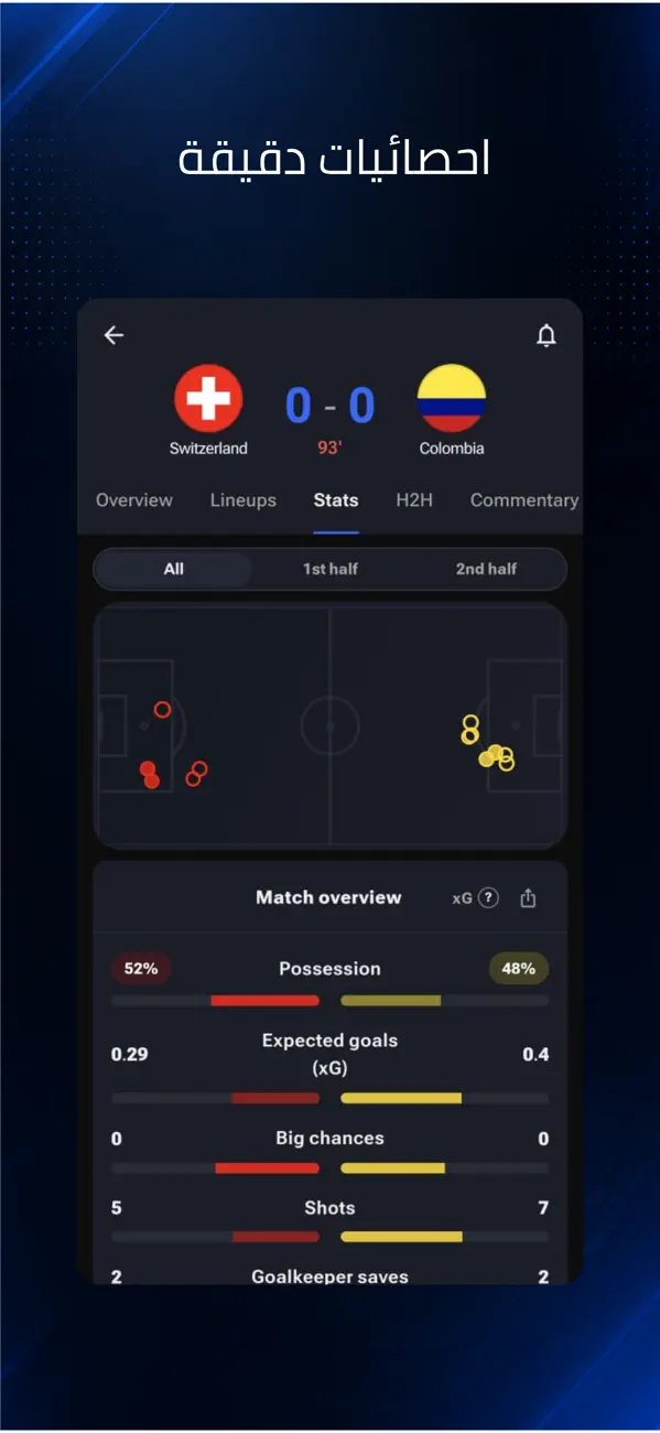 +90 App Live Matches Screen