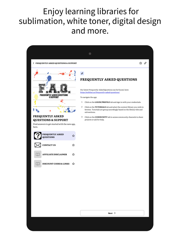 SUB THAT US iPad screenshot 3 - Education app