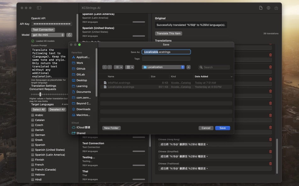 #3. XCStrings AI: AI Localization (macOS) 作者: Kai Chi Tsao
