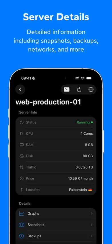 HetzMate for Hetzner Cloud screenshot 2