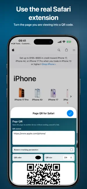 QR Tools: Safari Page QR screenshot 2